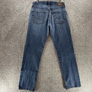 Lucky Brand 221 Original Straight Jeans Men's Size 32X34 Medium Wash Denim